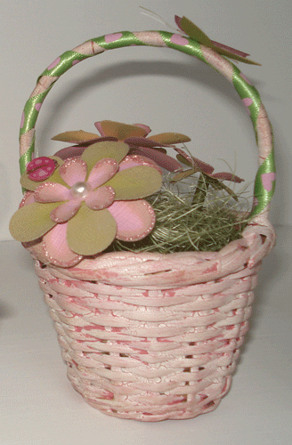 Pink Flower Basket