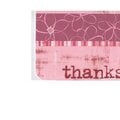 pink thank you card