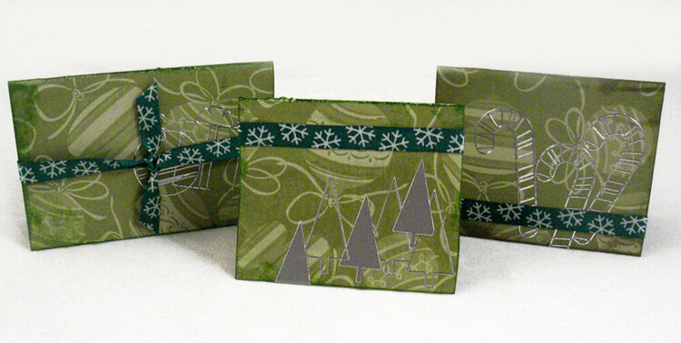 Collection of Green Christmas Cards/Tags