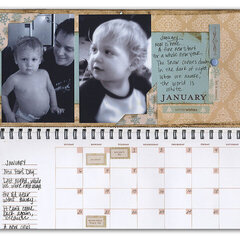 January Pages  -  Making Memories Calendar