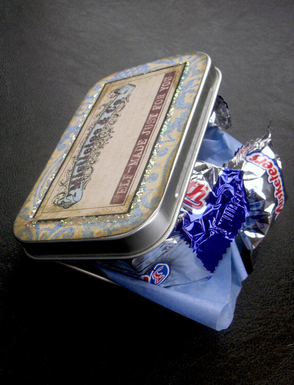 Gift Card/ Goodies Tin by Making Memories Vingtage Findings