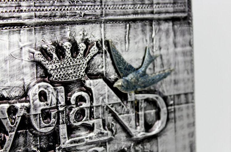 Ryeland &#039;Steampunk&#039; Plaque (close up)