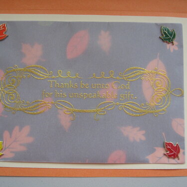 Thanksgiving card inside