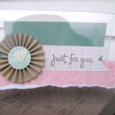just for you -clear card-