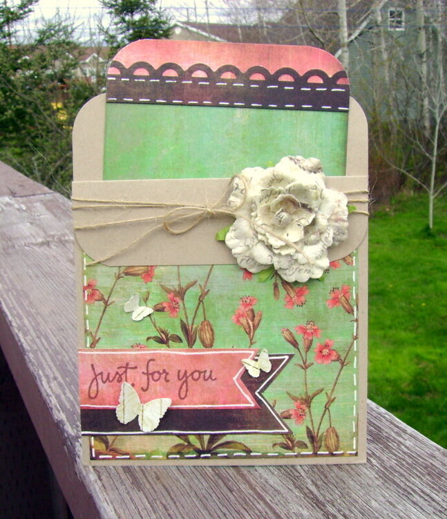 just for you - pocket card-