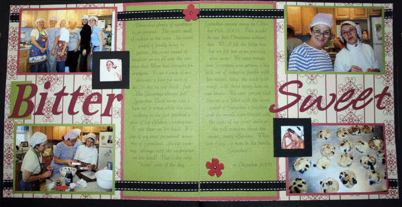 *lucky seven* Bitter Sweet two-page layout