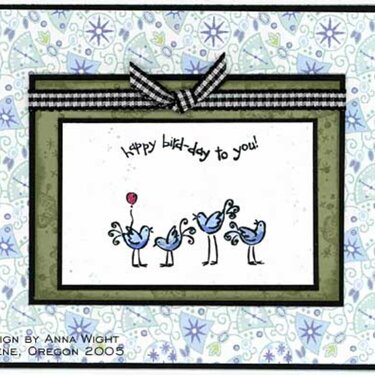 Happy Bird-day to you! - Anna Wight
