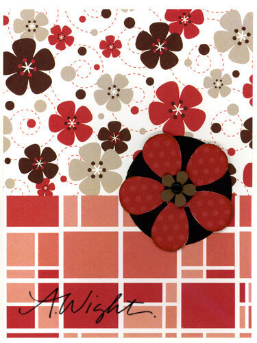 Red Retro Flower (Anna Wight)