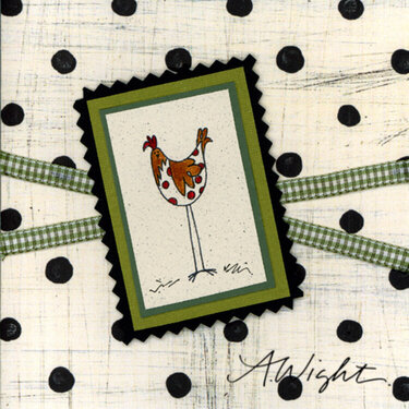 Tall Chicken Note Card