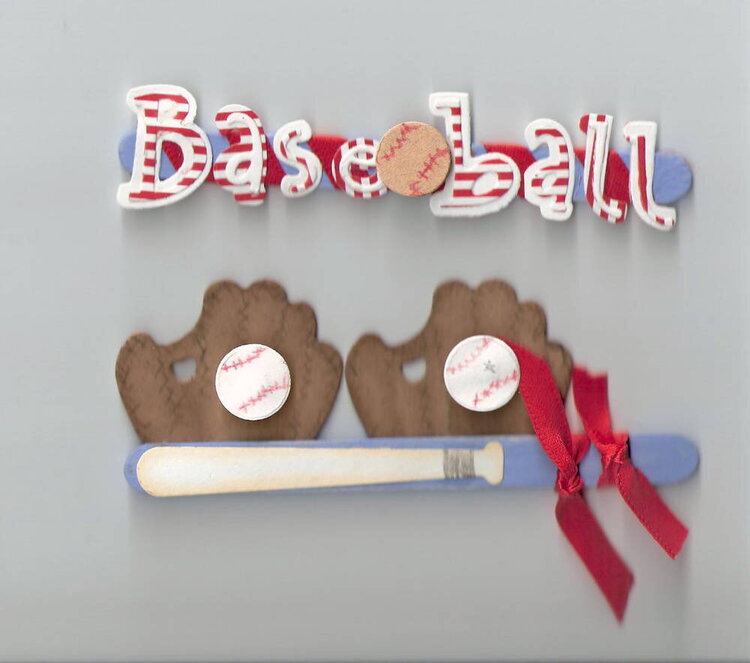Baseball Popsicle sticks