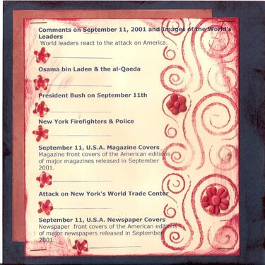 Topic page - September 11, 2001 CJ Album