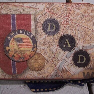 Father&#039;s Day Altered Altoid Tin - top view