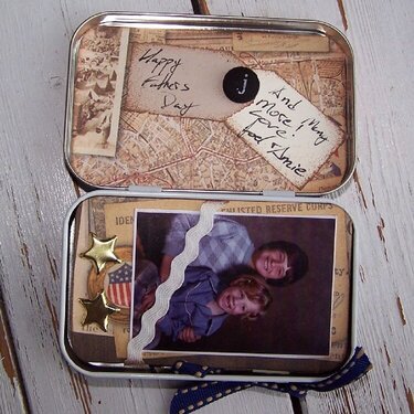 Father&#039;s Day Altered Altoid Tin - Inside lid