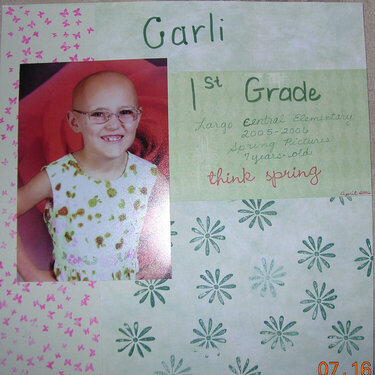 Carli 1st Grade