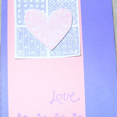 Valentine&#039;s card for Madison