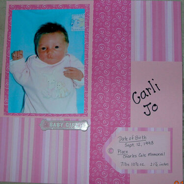Carli&#039;s new born picture