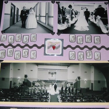 Wedding Page from Wedding Kit @ my scrapping class