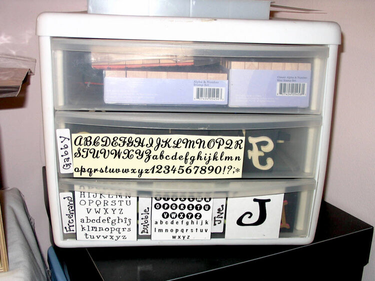 Alpha Stamp Storage - 2007