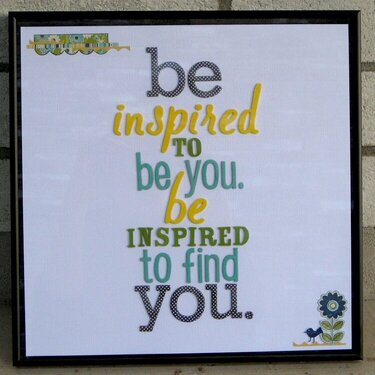 Be You quote/wall decor