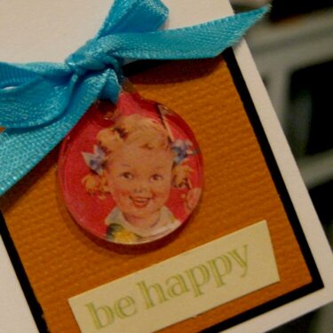 Be Happy Card - Close-up