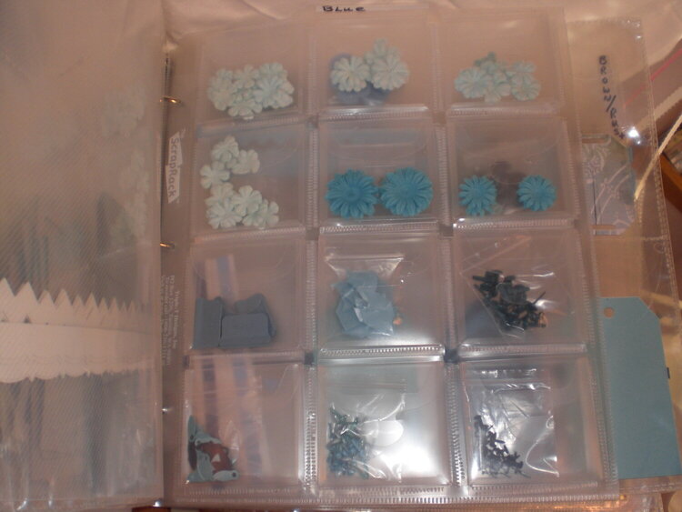 Scraprack Embellishment Storage Page