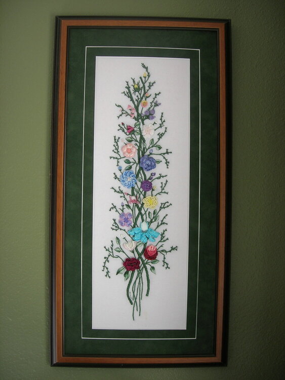 Full pic of a Flower spray - Brazilian Embroidery