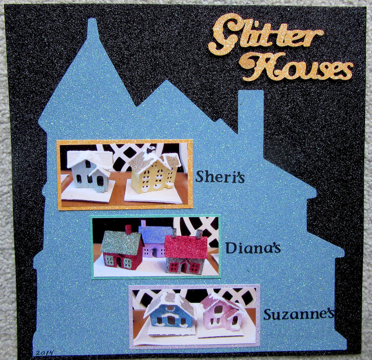 Glitter Houses Closeup