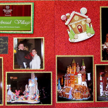 Gingerbread Village 2012 two-page layout