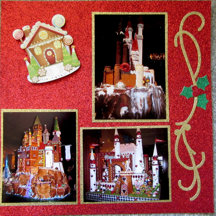 Right side of Two pager Gingerbread Village