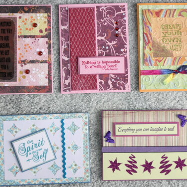 cards from a Micro bead class