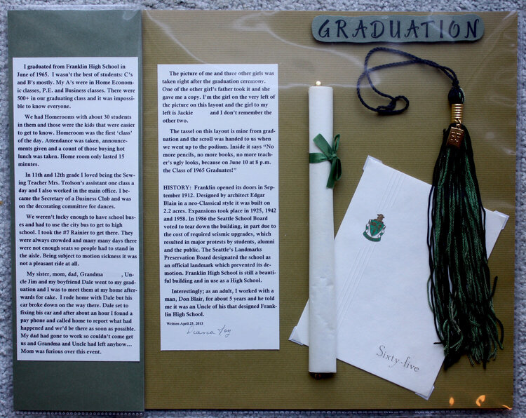 Journaling for Graduation Layout