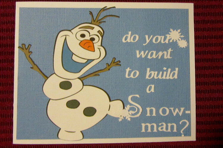 Olaf Birthday Card