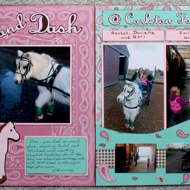 Dori and Dash @ Carleton Farm Two page Layout