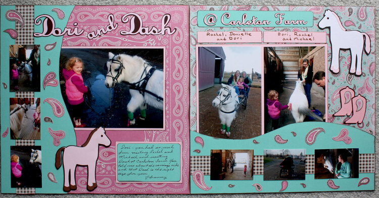 Dori and Dash @ Carleton Farm Two page Layout