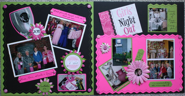 Girls Night Out - two page layout