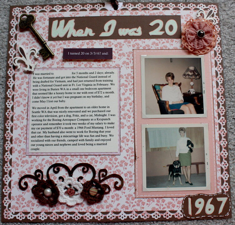 Layout &#039; &quot;When I Was 20&quot;