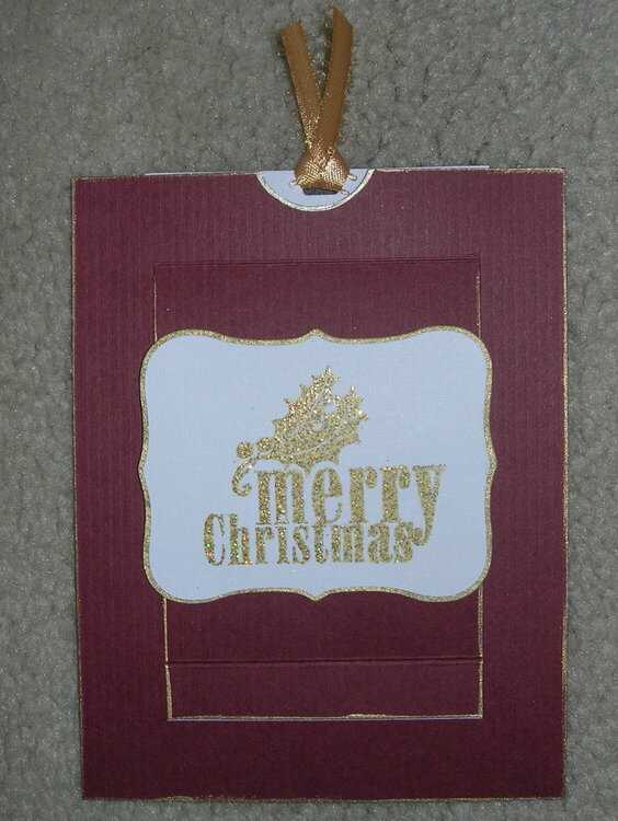 Christmas 2008 &#039;Slider Card&#039; front
