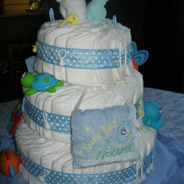 Back of Diaper cake