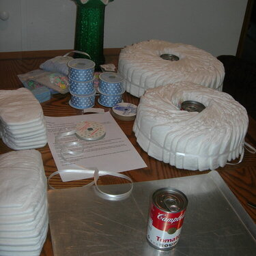 Diaper Cake making