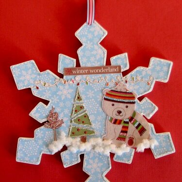 Altered foam snowflake