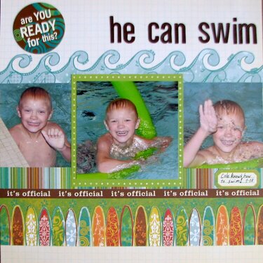 he can swim (it&#039;s official)