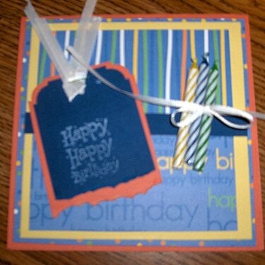 Birthday Card with Candles