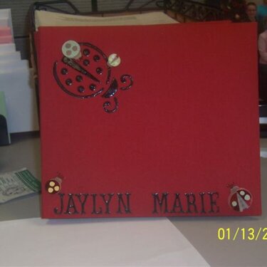 Front cover of scrapbook