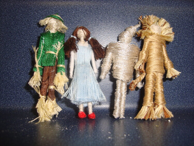 Wizard of Oz toothpick dolls