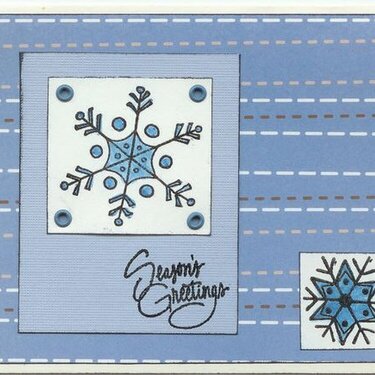 winter card - snowflake