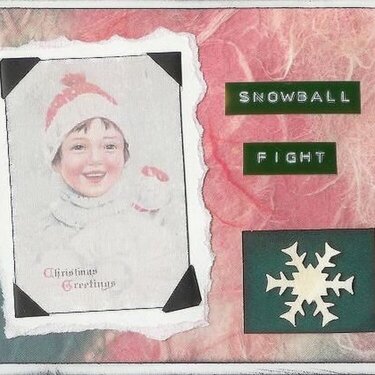 Card - Snowball fight