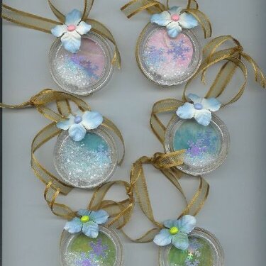 Ornaments - Made from plastic MM eyelet containers