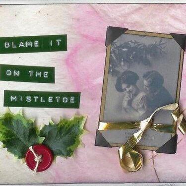 card - blame it on the mistletoe