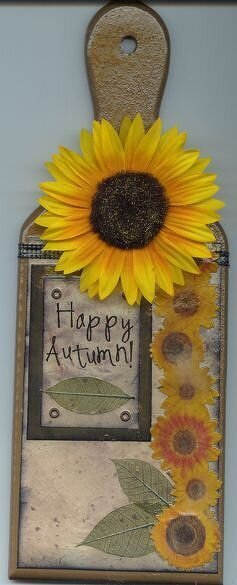 Happy Autumn! - Altered Cutting Board