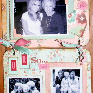 Double chipboard frame for my mom for Mother&#039;s Day
